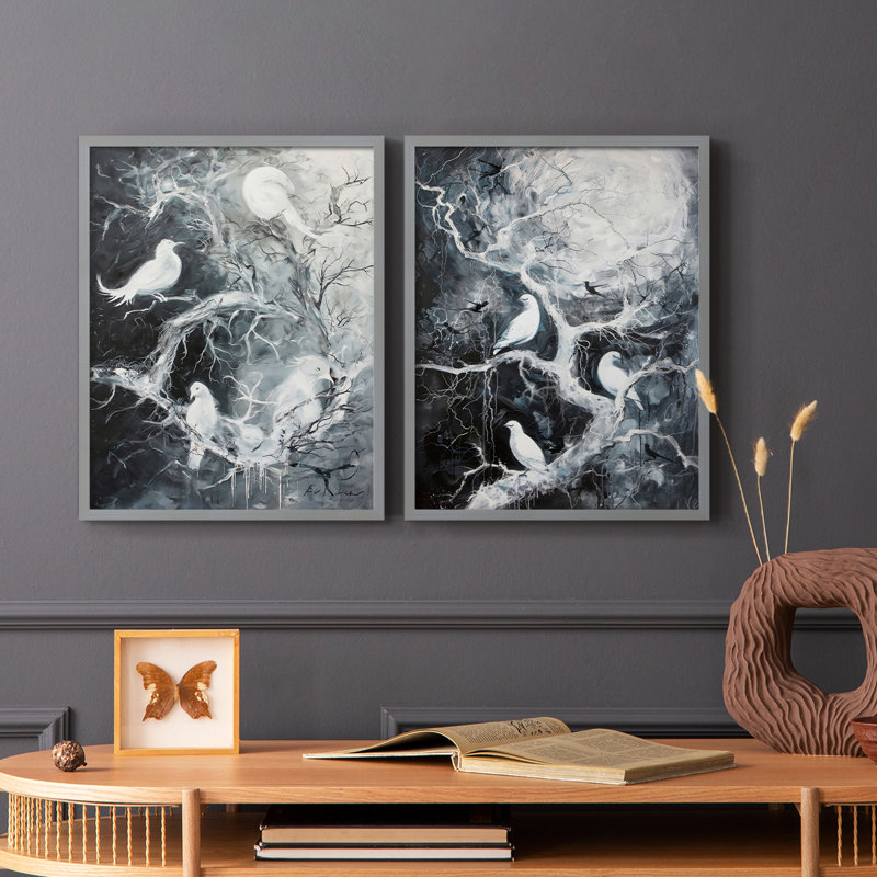 Reproduction encadrée ANIMALS Series X-Premium - prête à être accrochée - aucun clou requis - aucun clou requis, Vert