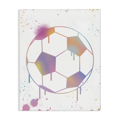 Graffiti Soccer Ball Drip Canvas, design by Marcus Prime