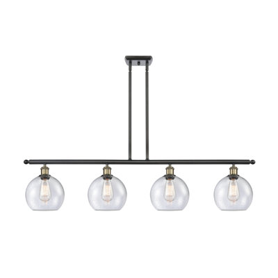 Luminaire suspendu linéaire à 4 lumières pour îlot de cuisine Gillihan