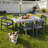 7-Piece HDPE Outdoor Dining Set For 6 – Weather-Resistant Patio Table With Umbrella Hole And 6 Armrest   Chairs, Durable Garden Furniture For Backyard, Lawn, Deck, Or Poolside-1387743337-1387743339