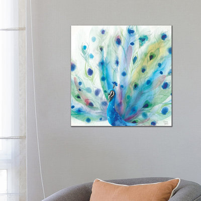Peacock Glory V by Dina June - Wrapped Canvas Painting
