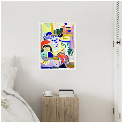 «Abstract 07» par Emma Daisy, reproduction d'art sur toile encadrée
