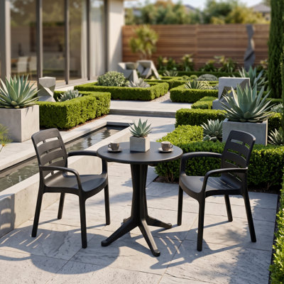 Plastic Patio Dining Set Table,