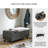 Kadira Polyester Upholstered Storage Bench-69905437