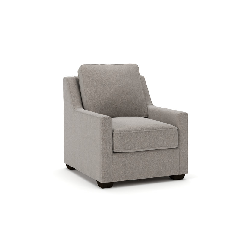 Gemi Upholstered Armchair, Apollo Pebble Boucle