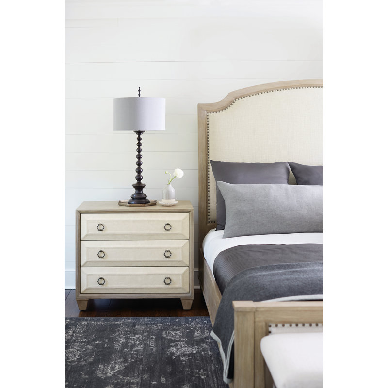 Santa Barbara Upholstered Sleigh Bed, King