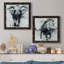 Proud Elephant - ensemble de 2 peintures sur toile encadrées-827508643-827508654