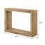 Rectangular Solid Wood Sofa Table Natural