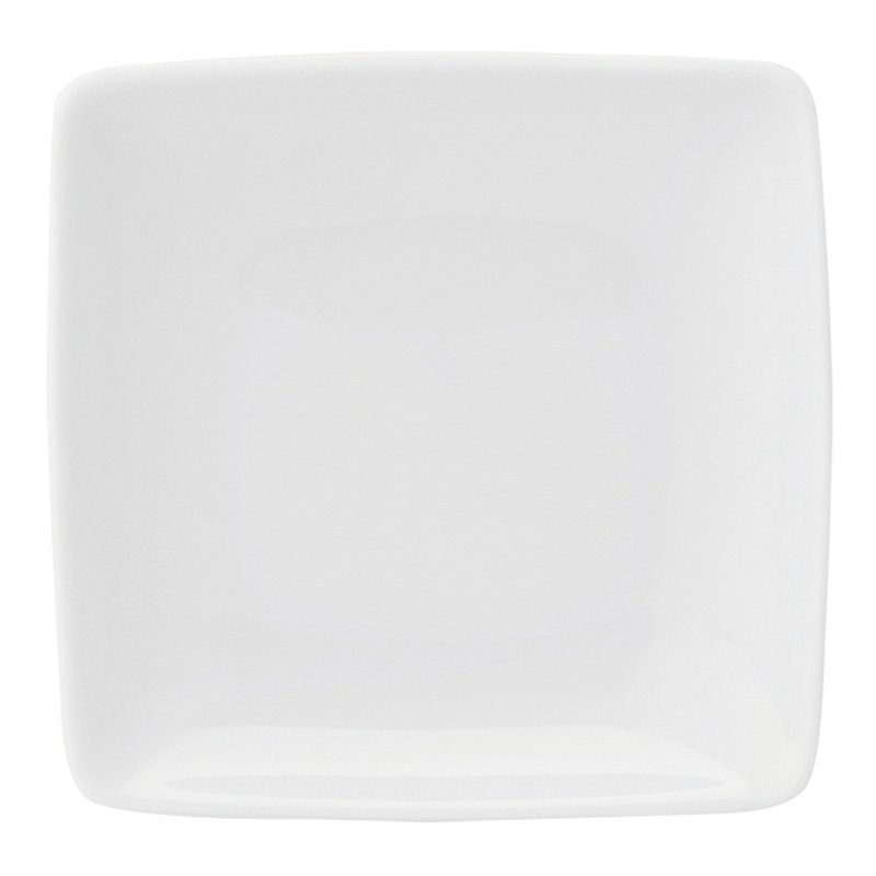 Carré White Porcelain Dinner Plate