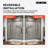 60'' W x 34.5" D x 76'' H Walk In Frameless Rectangle Shower Enclosure