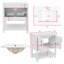 Meuble-lavabo de 30 pouces avec lavabo en céramique et rangement polyvalent-383876497