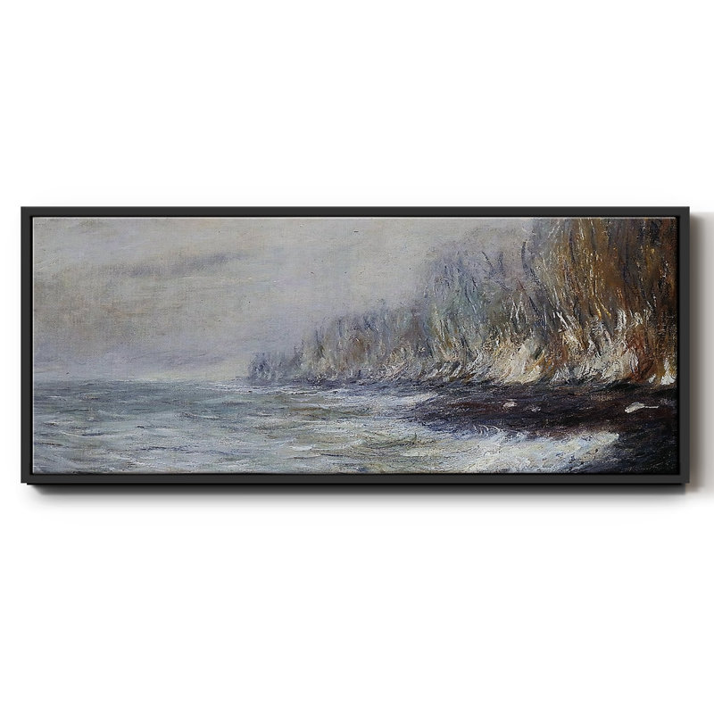 L'effet du brouillard près de Dieppe, 1882 - Toile encadrée, H 20 po x l 50 po