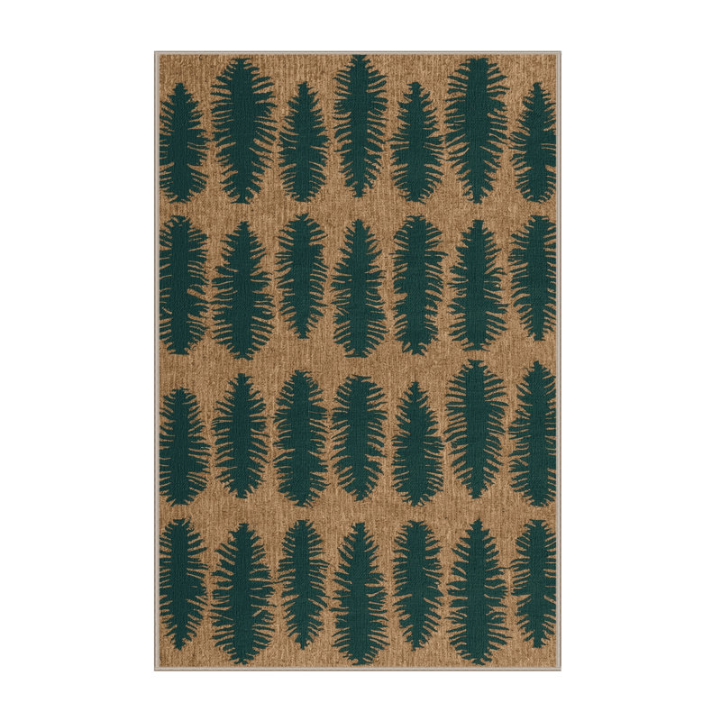 Tapis lavable Pine Trees Farm, Rectangulaire 8 pi x 10 pi