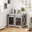 Meuble de rangement pour chien 37 "avec plateau rabattable