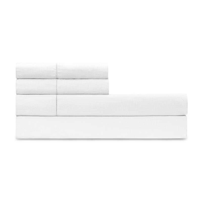Athens Modal Sheet Set, Queen Sheet Set with 2 Pillowcases, White Dots