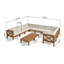 Ensemble de conversation modulaire d'extérieur 12 pièces avec coussin-1956247184
