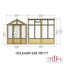 6 Ft W x 8 Ft D Holkham Greenhouse