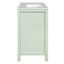 Armoire de salle de bain avec portes à texture gaufrée, meuble-lavabo avec quatre tiroirs et deux portes à fermeture douce