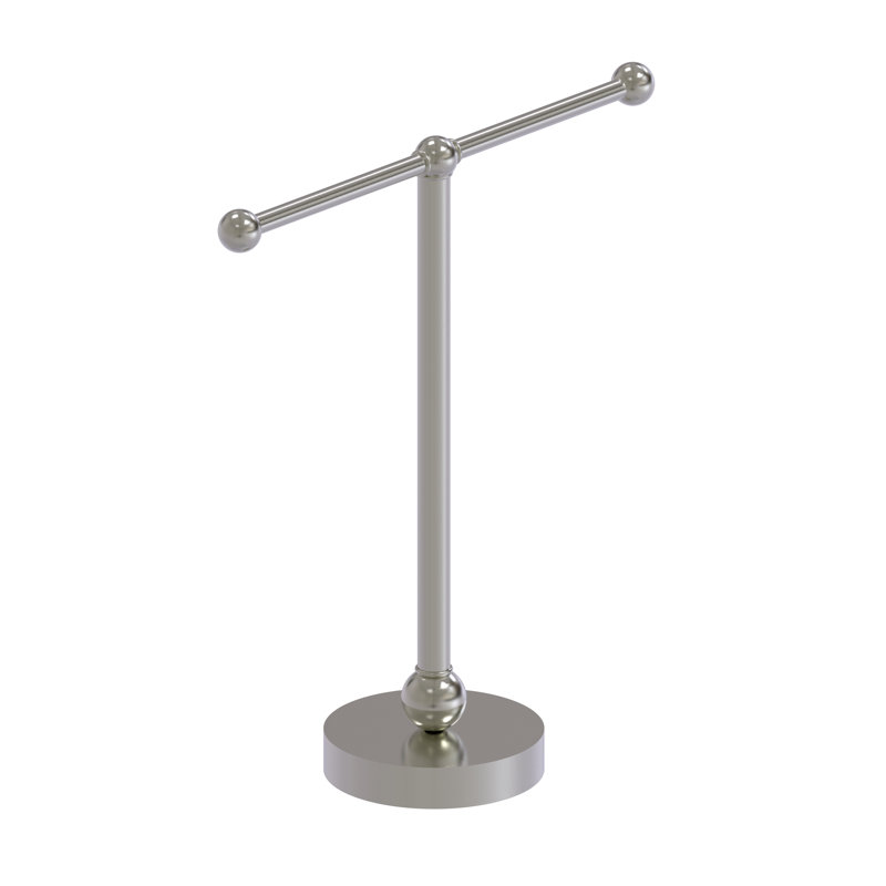 Porte-serviettes 2 comptoirs, Nickel satiné