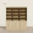 78.7" H Large Media Shelf Unit With 12 Open Shelves & 3 Cabinets-1275232326