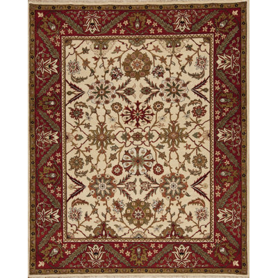 Mahal Hand Knotted Wool Area Rug