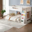 Lits de rangement simple TG au-dessus de grand lit double, lit en bois aggloméré moderne pour maison familiale