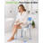 Widened Shower Chair For Inside Shower With Padded Back & Arms,400 Lbs Heavy Duty & Adjustable Shower Chair For Elderly And Disabled, Non-Slip Shower Seat, Bath Chair For Tub