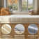 2.6''Custom Bench Cushion for Indoor/Outdoor Furniture, Fleece Anti-Pet Scratch Window Seat Cushion, Premium 70D High-Resilience Foam Waterproof