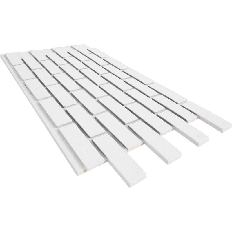 EverStone Traditional Faux Brick Panel, 44"W x 21 3/4"H x 3/4"D, Glacier Color, Glacier