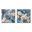 Luce - Ensemble de 2 carrés à motif floral en métal-102680619