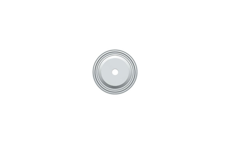 Metal Knob Backplate, Polished Chrome