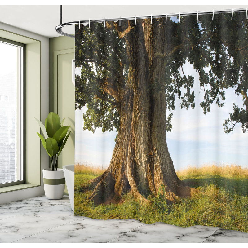 Shower Curtain with Hooks Included, 84"H x 69"W