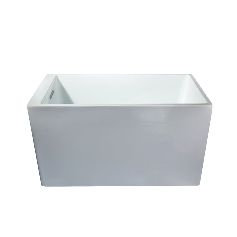 Baignoire de trempage autoportante 47 po * 27,5 po en acrylique blanc