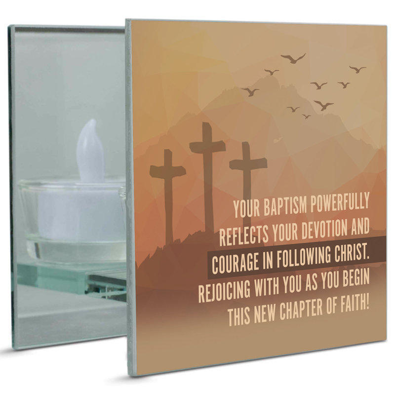 Tealight Your Baptism Reflectful Powerful