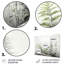 Ferns Silver Whispers I - Ensemble de décoration murale en métal floral