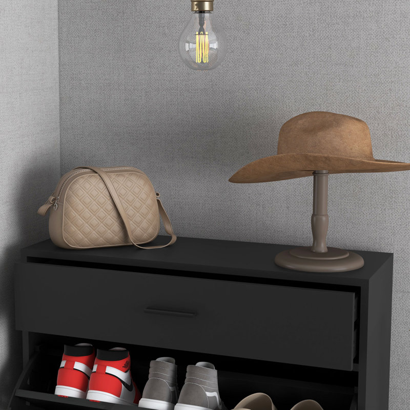 12 Pair Flip Down Shoe Storage