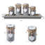 Riffle Wood Tabletop Candlestick