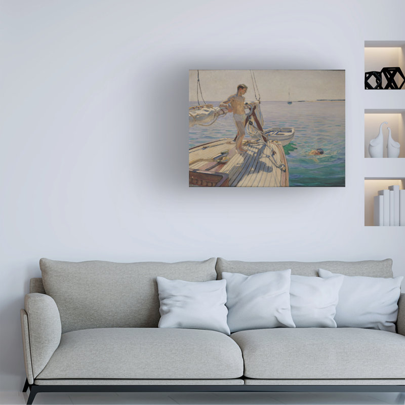 Art sur toile Raoul Du Gardier, H 14 po x l 19 po