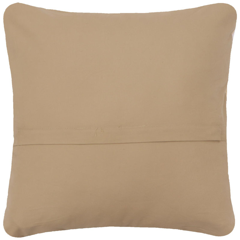 Coussin kilim Mid-Century tissé à la main, Beige / noir, motif géométrique 1