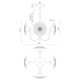 4 Light Steel Dimmable LED Geometric Chandelier