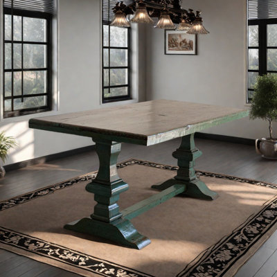 Retro Style Durable Old ERlm Wood Table