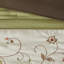 Ensemble de couette brodé 7 pièces vert Cal King