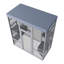 Enclos pour chat 62,6 po en bois gris pour l'extérieur, toit imperméable, 2 siestes, plateformes, fil de fer rouillé, arrière-cour sécuritaire et stable, gris, taches, maille à plusieurs niveaux, simple à utiliser