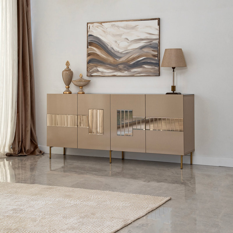 Console 70,87 po, Bronze/Doré