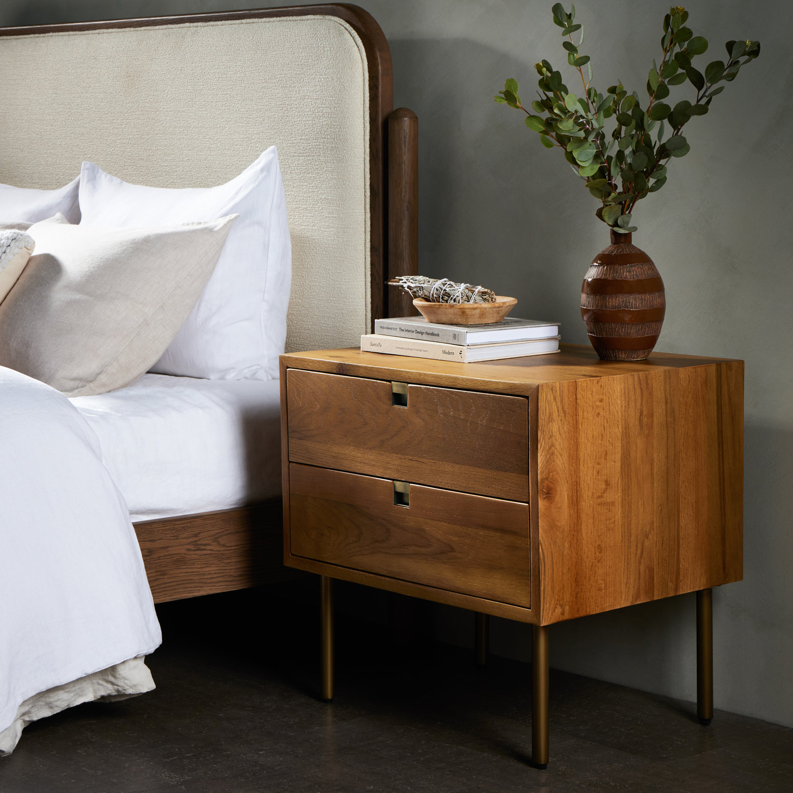 Gourmand 2 - Drawer Nightstand, Natural Oak