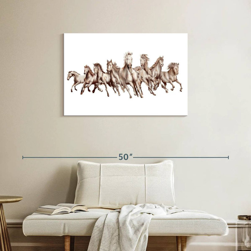 Brampt 8 Horses, 24" H x 36" W