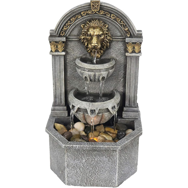 Fontaine tête de lion