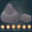 Corduroy Bean Bag Chair-380916747