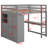 Avoca Kids Full Loft Bed with Drawers-1240829391