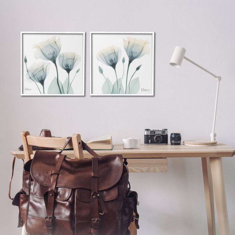 "Cadre de photo tulipe opaque en herbe" par Albert Koetsier, 2 pièces sur toile, H 17 po x l 17 po